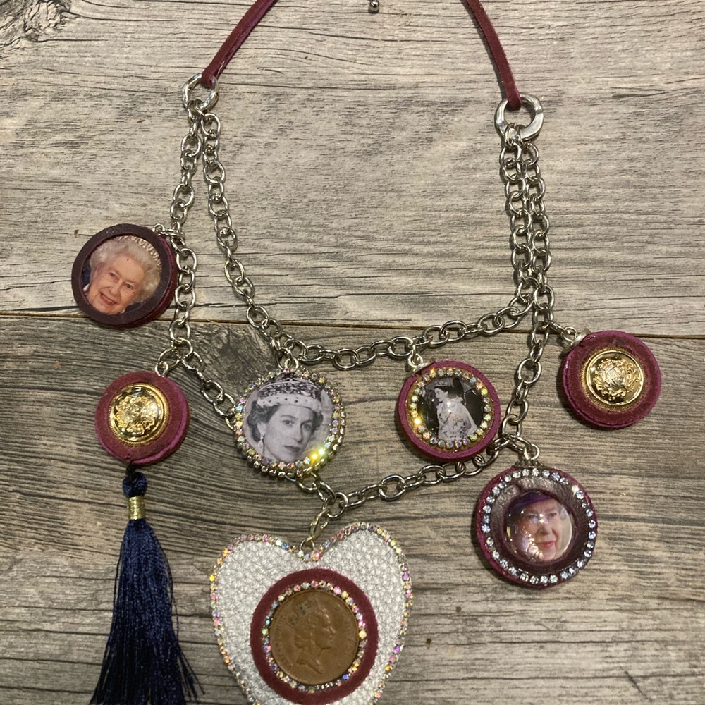 Hand Crafted Silver and Gold Statement Necklace - Picture 4 of 4